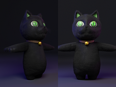 My kitty，Yahey 3d blender character
