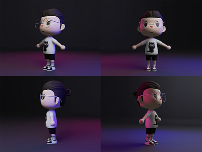 Animal Crossing Character Blender 动森角色练习 3d blender character