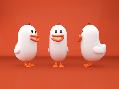 Duck 3d c4d character