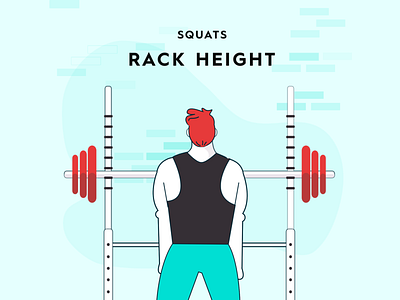 Squat form study - setting rack height barbell excercise health lifting starting strength strength training weightlifting wellness