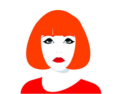 Ginger Feels Numb design ginger head illustration red