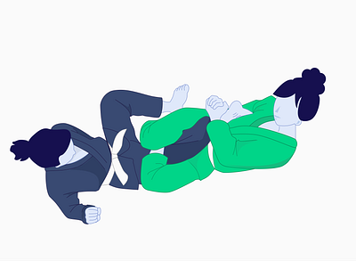 Heel Hook bjj grappling illustration jiu jitsu jiu jitsu jiujitsu