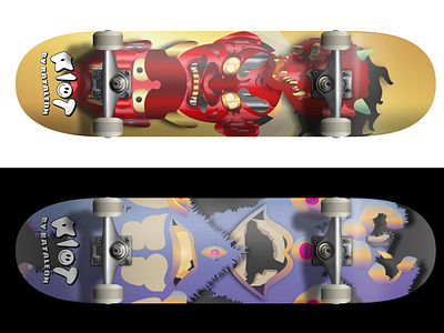 Skateboard illustrations