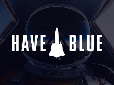 HAVE l BLUE logo aviation blackbird bold branding logo music sr71 typography vector