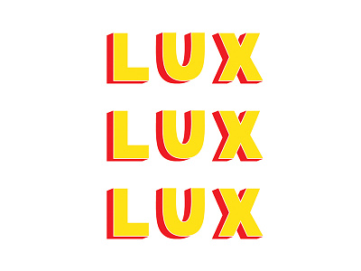 Lux characters latin lettering light screenprint wip