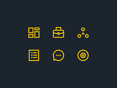 Menu icon set