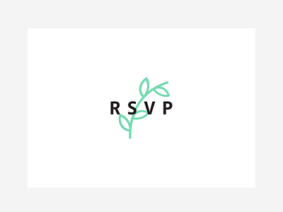 RSVP branding icon identity illustration wedding