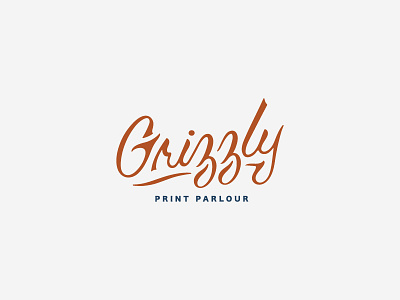 Grizzly Print Parlour branding icon identity illustration logo print responsive web website
