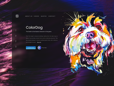 ColorDog WebDesign landing page branding design graphic design illustration ui ux web design
