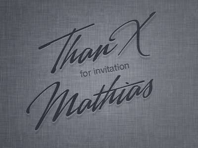 thanx for invitation invitation photoshop thanx typo