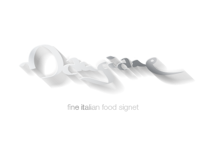 Mangiare font food illustrator italian light photoshop signet typografie typogramm