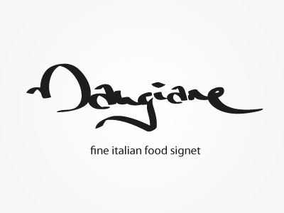 Mangiare2 brush food illustrator italian photoshop signet typogramm