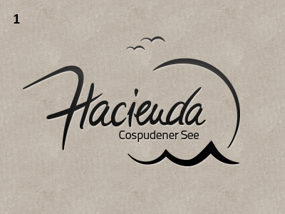 Hacienda bar font illustrator light photoshop signet typografie typogramm