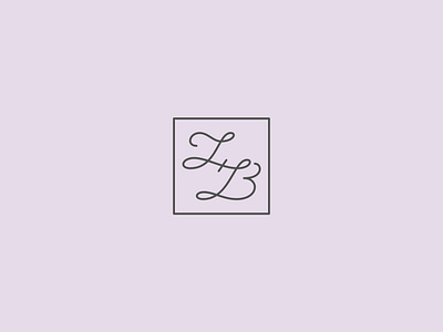 L + B lettering logo monogram