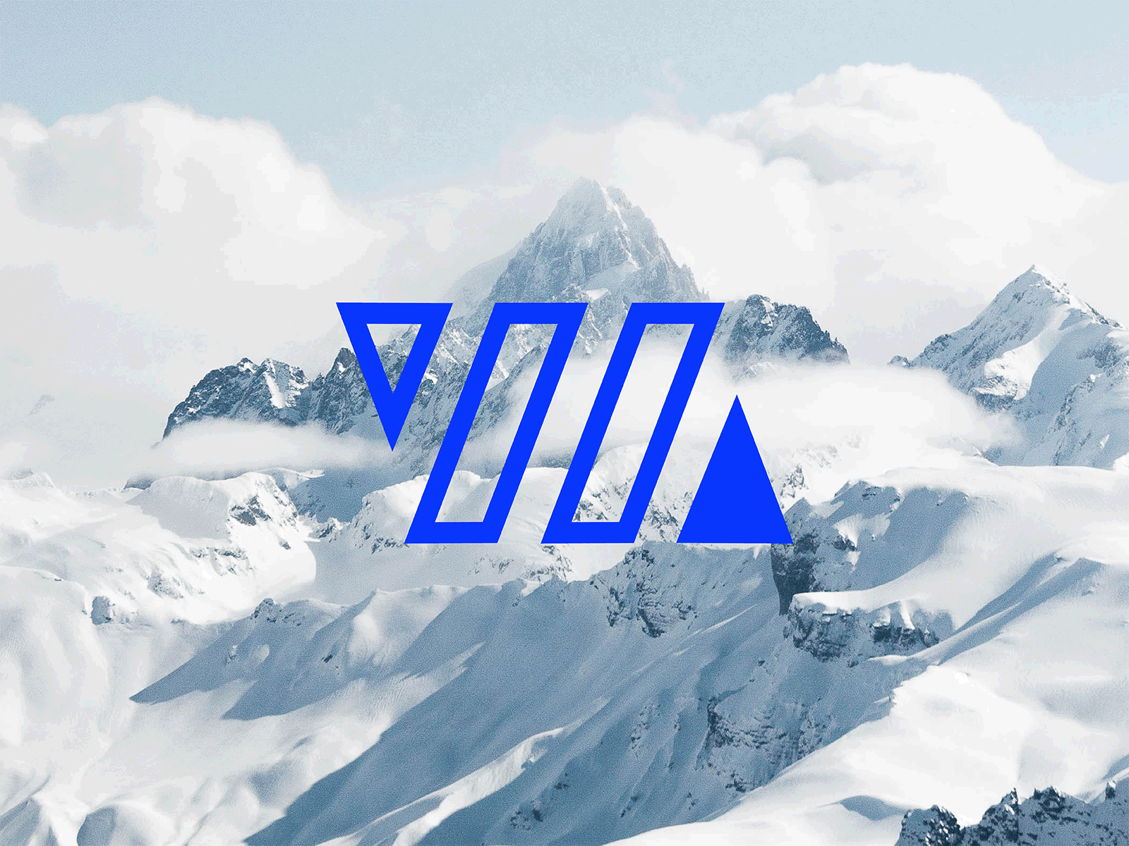 Wild Mountain design geometric icon logo mountain