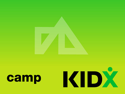 camp KIDX branding camp kids logo