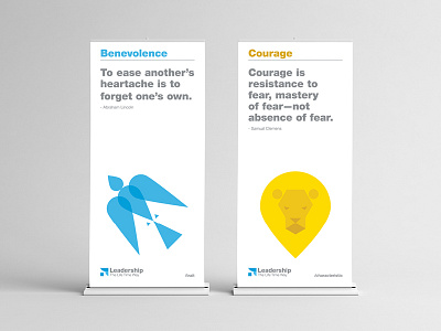 Leadership Traits & characteristics animals benevolence courage events icons