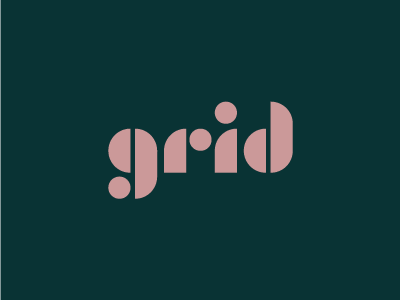 Grid geometric grid logo