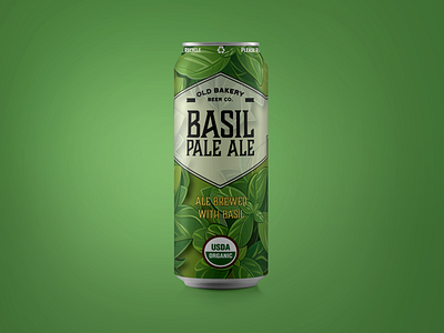 Basil Pale Ale branding design packaging