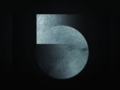 5, 36 Days Of Type 36 days of type 5 art design five lettering letters modern numbers texture type typography