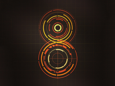 8, 36 Days Of Type 36 days of type 8 design eight lettering letters modern numbers scifi tech type typography