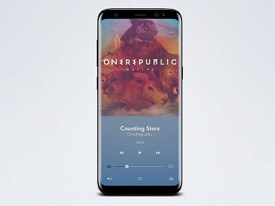 Quiet Music, UI App Design Concept android app design interface minimalist music music player quiet ui ui design uiux