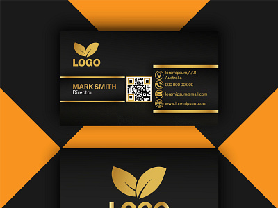 Golden Business Card Design