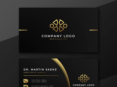 Luxury business card branding business card creative design modern professional