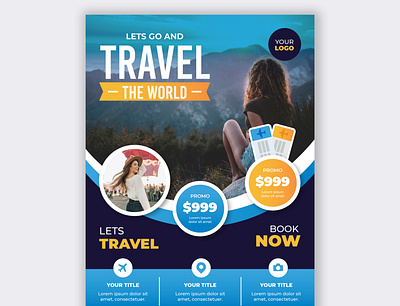 Trendy travel flyer design creative flyer event flyer flyer flyer design modern flyer professional flyer tour flyer travel flyer trend