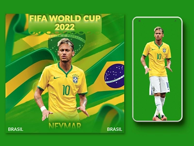 BRASIL STAR NEYMAR.JR POSTER DESIGN abstract brasil fifaworldcup2022 neymar neymarjr poster posterdesign