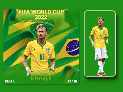 BRASIL STAR NEYMAR.JR POSTER DESIGN abstract brasil fifaworldcup2022 neymar neymarjr poster posterdesign