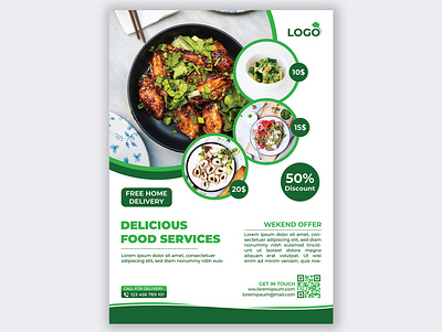 ASIAN FOOD FLYER DESIGN asianfood creative design flyer flyer design food food flyer graphic design modern professional