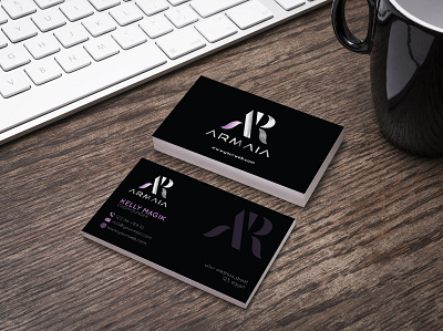 Clothing company business card design branding business card creative design graphic design modern professional qr code visiting card