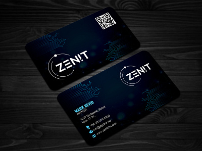 IT & Software company modern business card branding business card company card creative design graphic design modern professional visiting card