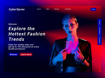 CyberSpree Fashion Store Web Design