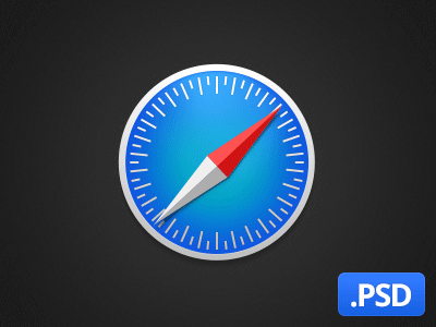 Safari OS X Yosemite icon animation apple arrow blue gif icon mac os psd red safari yosemite