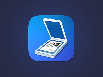 Scanner Pro 6 - New Icon blue flat icon ios pro readdle scanner scannerpro shadow