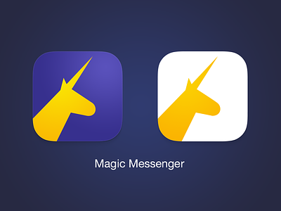Magic Messenger - iOS icon anonymous app hackathon icon ios magic messenger random unicorn