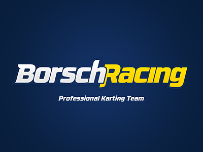 Borsch Racing - logotype for professional karting team