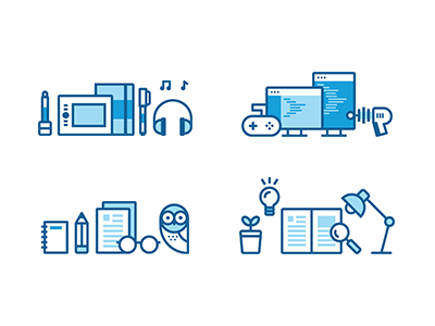 UED at LinkedIn graphic design icons illustration linkedin teams ued