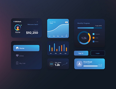 Ui Components design icon illustration ui ux vector