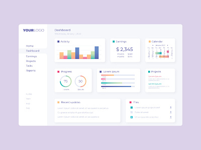 Dashboard Design design icon ui ux vector