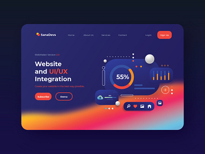 Gradient Landing Page