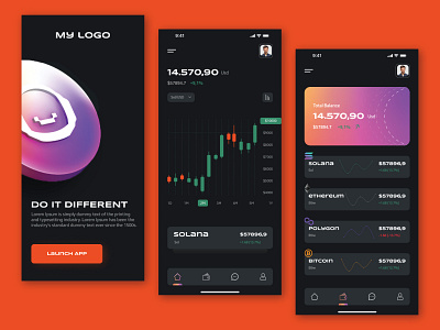 Crypto Wallet design icon illustration ui vector