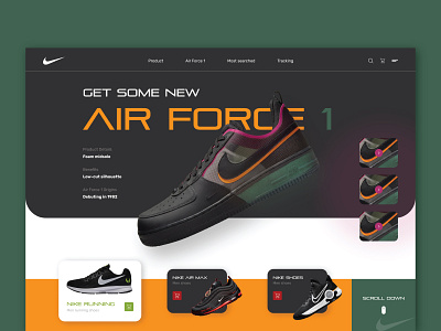 Nike Air Fore 1 / Ui Design design icon illustration ui vector