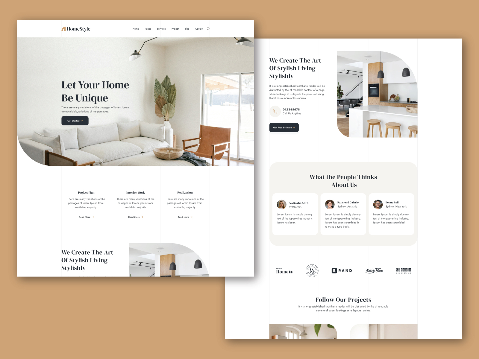 Website UI Design by SanaDevelopers on Dribbble