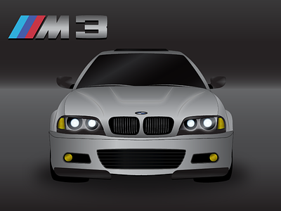 BMW M3 automotive bmw car gradient illustration m3 performance vector