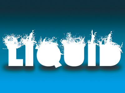 Liquid liquid milk type typography