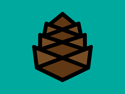 Pinecone fall nature pinecone thick lines vector