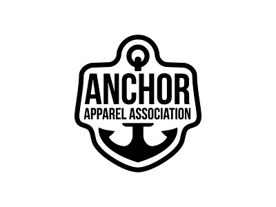 Anchor Apparel Association Logo anchor badge clothing logo patch